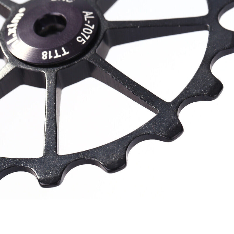 Mi Xim Mountain Bike Rear Derailleur Bearing Pulley Guide Wheel (Black 18T)