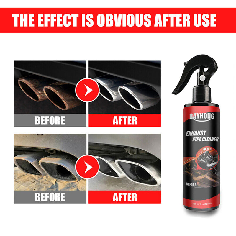 Metal Surface Rust Remover Motorcycle Car Exhaust Pipe Cleaner Kits (120ml)
