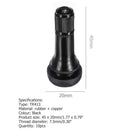 TR413 Snap-in Rubber Tubeless Tire Valve Stems for Car Motorcycle (10pcs)