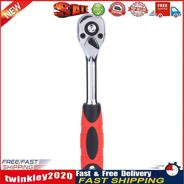 72 Teeth Quick Release Ratchet Socket Wrench Hand Repairing Tool 1/4 Newly