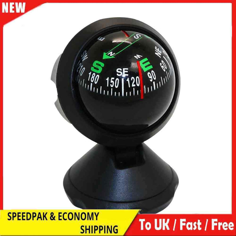 Multifunctional Universal Car Compass Pocket Mini Ball Dash Dashboard Compass