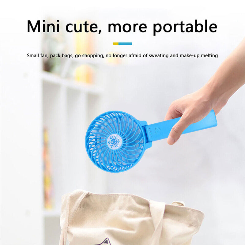 DC 5V Foldable Handheld Desktop Fan 1800mAh 4.5W Summer Personal Cooling Fans