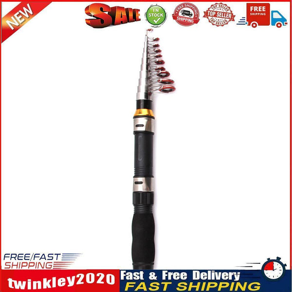 Telescopic Mini Sea Fishing Rod Carbon Fiber Pocket Spinning Pole (1.2m) Newly