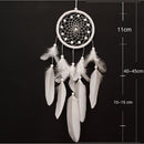 White Feather Dream Catcher Feather Bead Wall Hanging Car/Household Decoration Orname