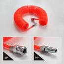 8x5mm Air Compressor Hose Pneumatic PU Telescopic Spring Tube (3 meter) Newly