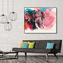 Painting By Numbers Kit DIY Color Elephant Canvas Oil Art Picture Craft Newly