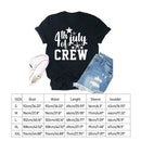 Independence Day Print Letter Tea T-Shirt (Black XL)