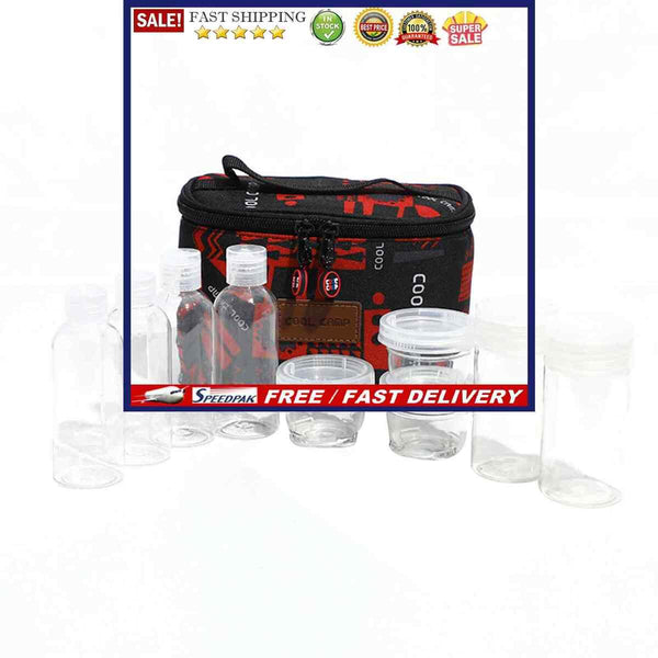 Seasoning Bottle Portable BBQ Spice Sauce Container Set with Storage Bag