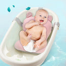 Cartoon Portable Soft Baby Shower Bath Pad Mat Adjustable Bath Rack (Pink) Newly
