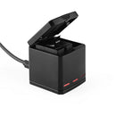 For GoPro Hero 8 7 6 5 TELESIN Drone Battery Charger Three Slots Storage Box