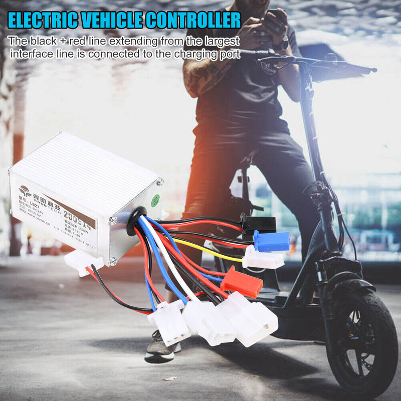 24V 250W E-Bike Scooter Brush Motor Controller for Electric Bicycle Accessories