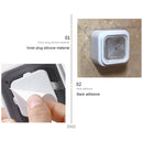 Punching-Free Towel Plug Holder Household Towel Rack (Transparent White) Newly