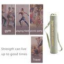 Yoga Mat Shoulder Carrier Bag Exercise Pilates Pad Storage Backpack (Green)