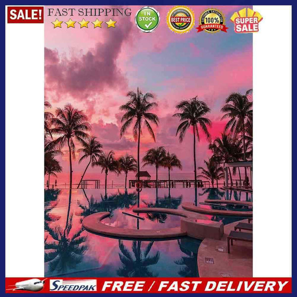 Hand Painted Digital Picture DIY Novelty Landscape Paint By Numbers Kit Craft