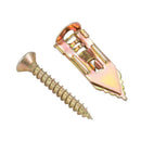 10pcs Self-Tapping Drilling Anchors Screws Plasterboard Expansion Toggle Tools