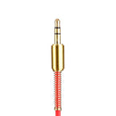 3.5mm Jack Stereo 1m Audio Cable Male to Male 90 Right Angle Cable (Red)
