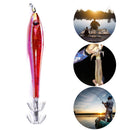 5x 9.5cm 6g Luminous Fishing Lures Artificial Squid Hook Jigs Hard Bait (5)