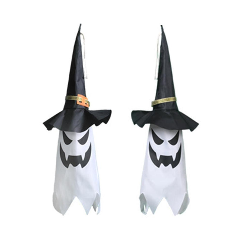 Horror Hat Lamp Ip44 Waterproof for Home Halloween Party Decorative (White)