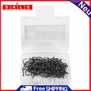 100pcs/box High Carbon Steel Fishhook Barbed Hooks High Efficiency Sharp Flatted