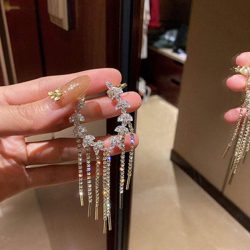 Women's Jewelry Tassel Ear Cuff Earrings Chain Ear Clips Cartilage Clip