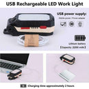 Potable COB LED Work Light Magnetic Lamp USB Rechargeable Lamp Flashlight K0R2