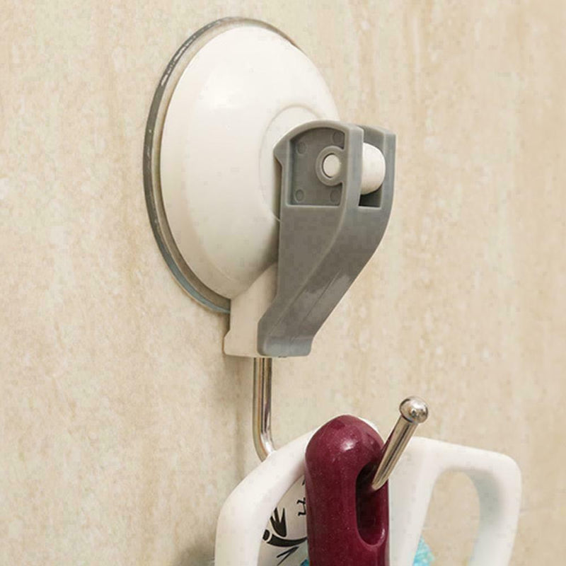 2X Heavy Duty Lever Suction Cup Hooks Bathroom/kitchen Holders Sucker 2KG best