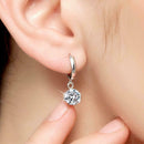 3x Tear Drop Necklace Earrings Set Sliver-Plated Gift UK Chain Pendant H9T4