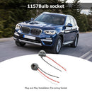 2pcs Car Car 1157 Light Bulb Socket Lamp Holder LED Wiring Connector Adapter