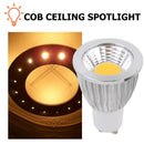 GU10 LED Light Bulb AC85-265V COB LED Spotlight 12W Lamp for Home Decoration