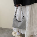 Women Fashion Sparkling Shoulder Bags Glitter Shiny Ladies Chain Totes Handbags