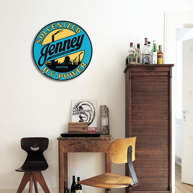 Round Metal Tin Sign Plaque Advertisement Posters Iron Painting (3636-24) Newly