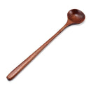 Japanese-Style Porridge Long Handle Soup Scoops Wooden Spoon Tea Spoons