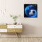 30x30cm 5D DIY Full Round Drill Diamond Painting Football Blue for Home Decor