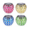 Solar  Hollow Hanging Ball Light Outdoor Waterproof Garden  (Blue+Green)
