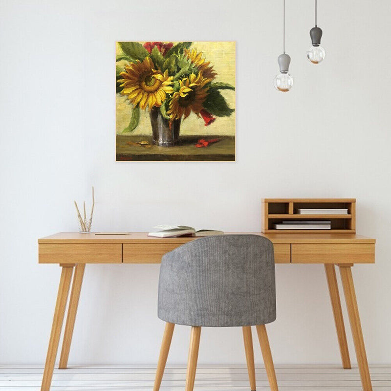 Flower Oil Paint By Numbers Kits DIY Hand Painted Home Decoration Gift No Frame