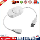 1CH Brightness Adjustment 5V USB Knob LED Strip Light Dimmer Switch (White)