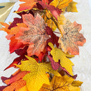 Wedding Decor Thanksgiving Day Wall Hanging Plants Faux Maple Leaf Cane Vine