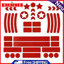 Reflective Helmet Bicycle Stickers Night Safety Reflective Decals for Motorbike