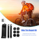 Portable Mountain Bike Tire Repair Tools Kit Glueless Patch MTB Repair Tool Set