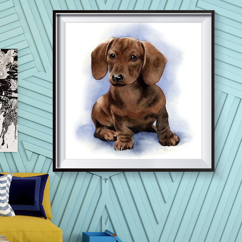 5D DIY Full Drill Diamond Painting Logy Dog Embroidery Needlework Wall Decor