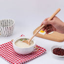 Japanese-Style Mixing Round Soup Scoops Long Handle Wooden Spoon Tea Spoons