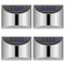 2pcs Cold White 4 LED Solar Lights Waterproof  Wall Stair Lamp for Security