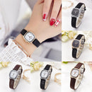3pcs Luxury Watch Women Quartz Casual Thin Leather Strap Square Watch (5