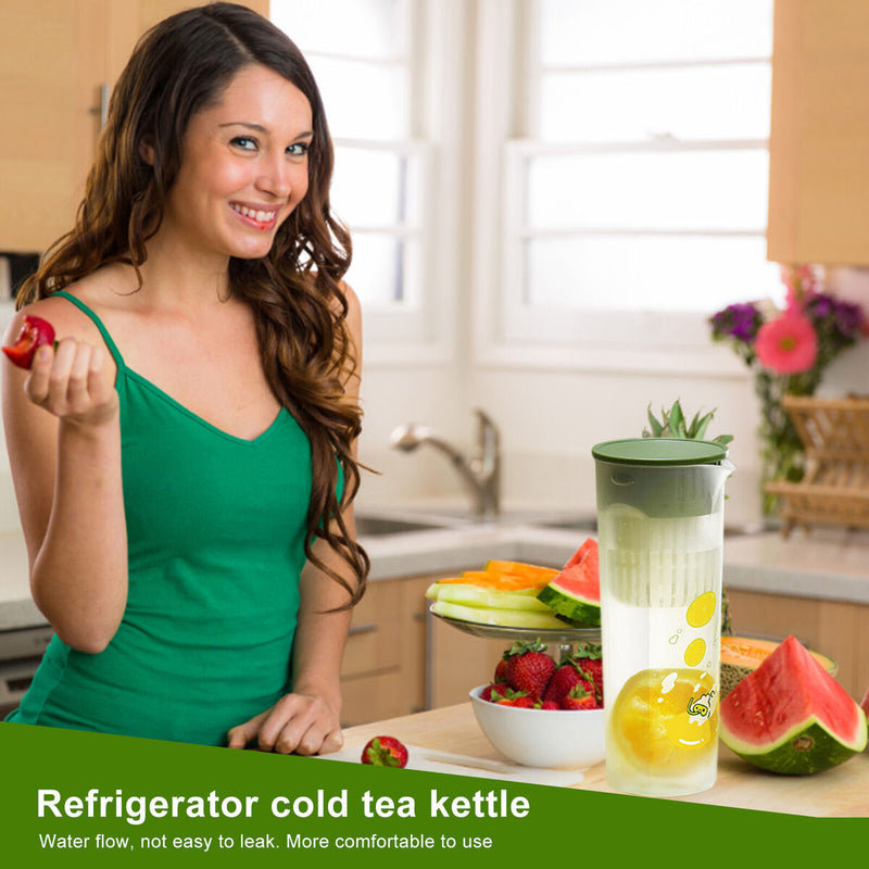 #A Plastic Iced Water Container - Summer Cooling Tool for Iced Tea Milk Lemona