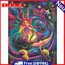 11CT Printed Full Embroidery Colorful Sun Cross Stitch Kit Needlework for Home