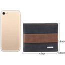 Multi-Function Men Money Purse Casual PU Hit Color Card Holder Short Mini Wal