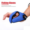 Fishing Gloves Protector Two Finger Anti-cut Outdoor Tackle Gloves (Blue) Newly