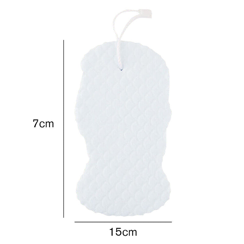 Bath Soft Sponge Body Exfoliating Dead Skin Massager Cleaning Brush (White)