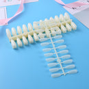 240pcs False Nail Tips Polish Gel DIY Nails Display Shelf Nail Art (Beige) Newly