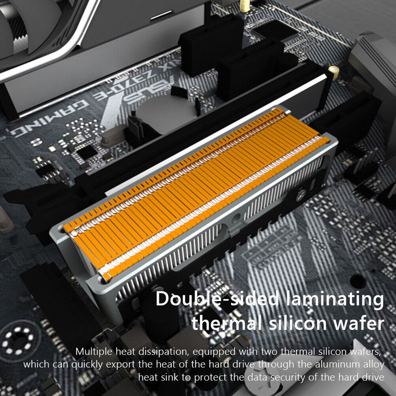 JEYI Q80/Q150 NVME/NGFF M.2 SSD Heat Cooling Radiator Hard Drive Thermal Pad Kit